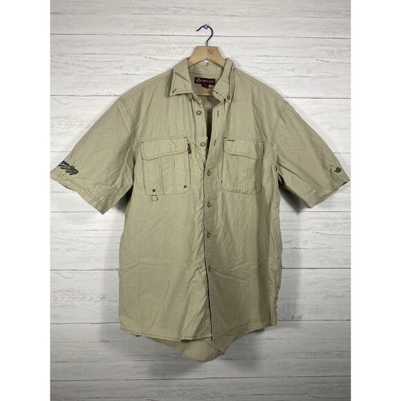 Dri duck fishing/hunting lightweight button down size Large breathable mesh - Picture 1 of 5